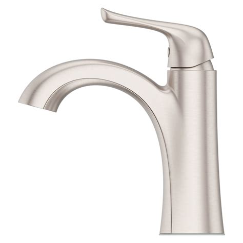 Pfister Willa Spot Defense Brushed Nickel 4 In Centerset 1 Handle Watersense Touch On Bathroom