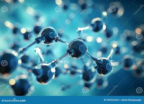 Science Molecular Structure Background With Atom Molecule Medical