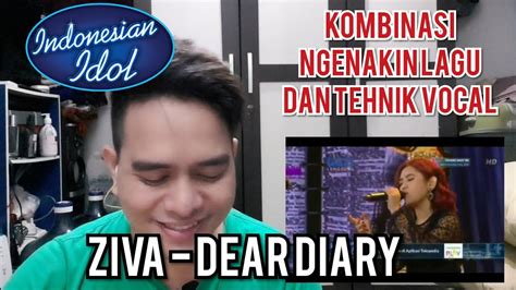 Guru Vocal Komentari ZIVA DEAR DIARY INDONESIAN IDOL 2020 Reaction