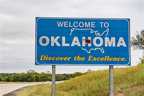 Which States Border Oklahoma? - WorldAtlas