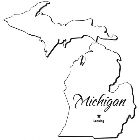 Printable Michigan Map Printablelib