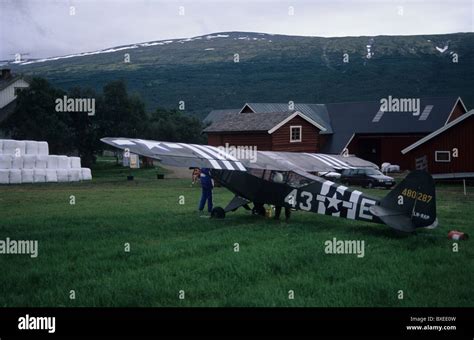 Grasshopper Observasion Plane From Second World War Restored War Plane Grasshopper Us War