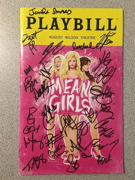 Mean Girls Cast Signed Broadway Playbill 1979646482