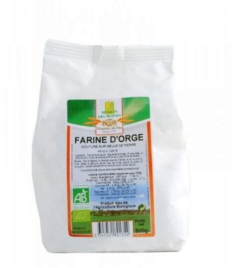 Moulin des Moines Farine davoine complète bio 500 G Maroc