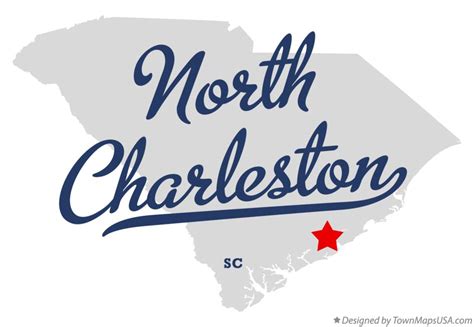 Map of North Charleston, SC, South Carolina