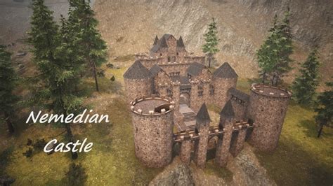 Conan Exiles How To Build A Nemedian Castle NO Mods Age Of War YouTube