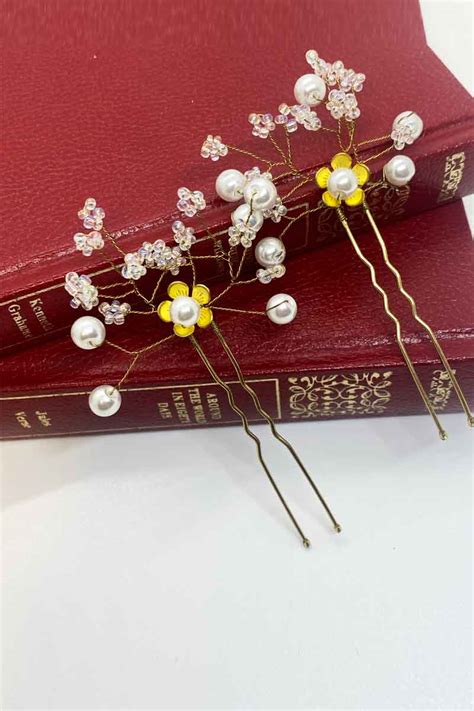 Trudy Hair Pin Wedding Saraden Designs Millinery Atelier