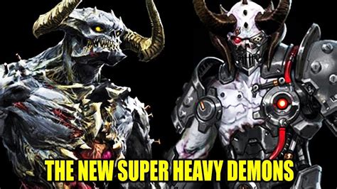 The New Super Heavy Demons In Doom Eternal Youtube