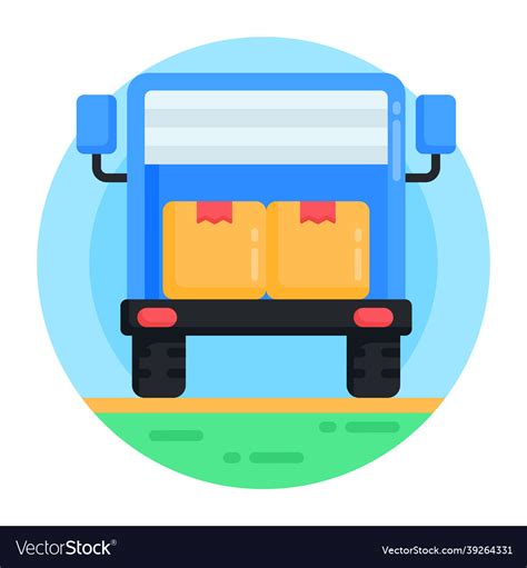 Logistic truck Royalty Free Vector Image - VectorStock