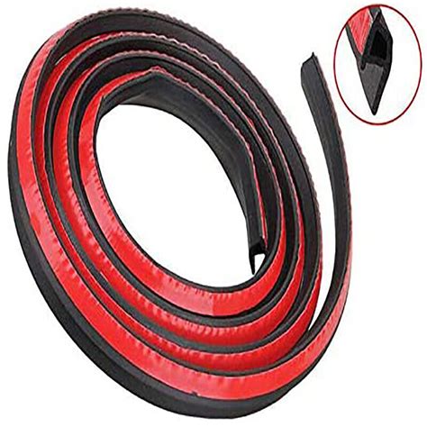 4M P Shape Rubber Weather Seal Hollow Universal Car Door Strip