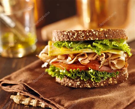 deli meat sandwich  turkey stock photo  resnickjoshua