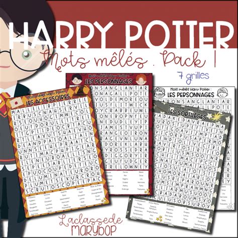 Mots mêlés Harry Potter Pack 1