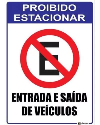 Placa Proibido Estacionar Garagem Guincho Lei Varios Modelos Venda Em