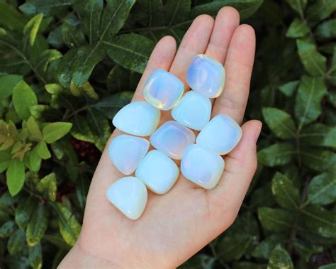 Opalite Tumbled Stones Choose How Many Pieces Premium Etsy