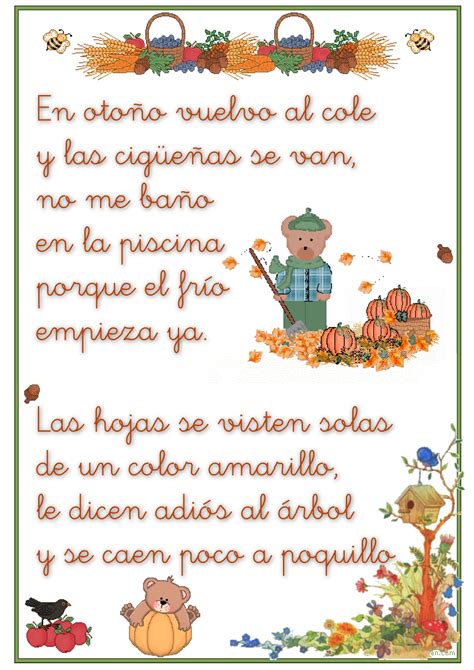 Poemas Infantiles Para Imprimir