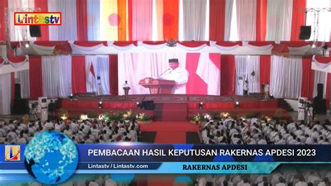 8 Point Keputusan Rekomendasi Hasil Munas Rakernas Apdesi 2023