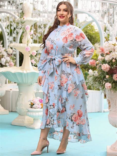 Toleen Women Plus Size Large Maxi Dresses 2022 Casual Chic Elegant Floral Oversized Long Evening