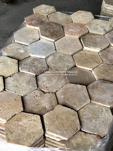 French Reclaimed Hexagon Terra Cotta Tiles Terracotta Tiles French