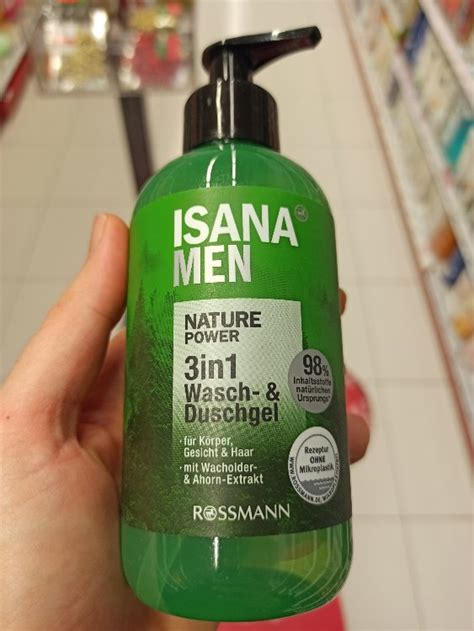 Isana Men Sprchový Gel Nature Power 3v1 300 ml INCI Beauty