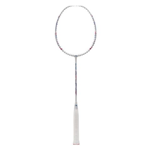 Promo Li Ning Badminton Racket Blaze 100 Pearl White Blue Pink 78