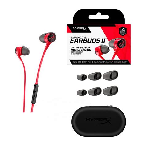 Fone De Ouvido Gamer Hyperx Cloud Earbuds Ii Vermelho 705l8aa Pichau