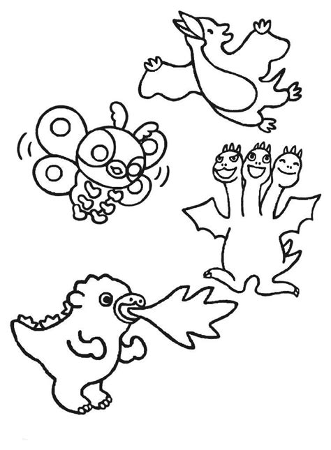 Chibi Godzilla Coloring Pages Coloring Pages