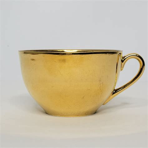 Antique Noritake Morimura Bone China N Brilliant Solid Gold Cup And