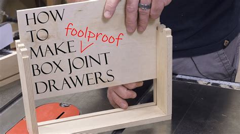 How To Make Simple Repeatable Box Joint Drawers Youtube