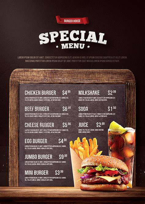 Burger Flyer And Menu On Behance