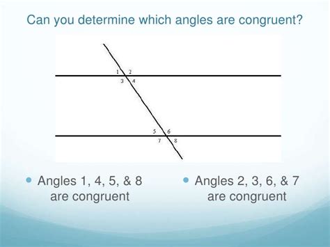 Parallel Lines Angles