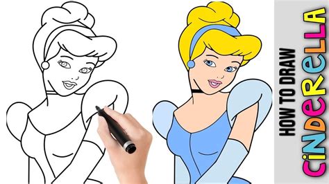 How To Draw Cinderella Easy Step By Step At Drawing Tutorials