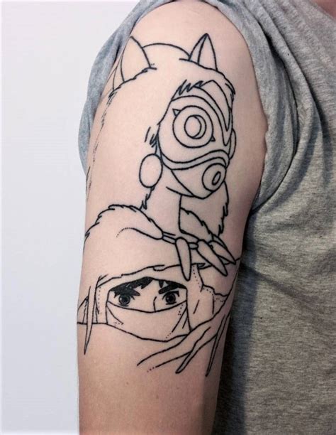 Studio Ghibli Inspired Anime Tattoos Cool Shoulder Tattoos Ghibli