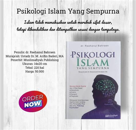 Jual Psikologi Islam Yang Sempurna Raehanul Bahraen Gerai Muslim