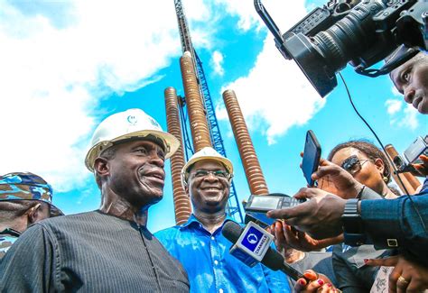 Images at the ongoing construction of Second Niger Bridge at Asaba ...