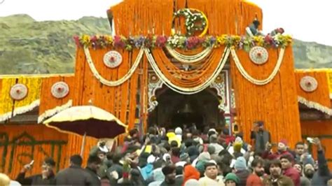 Char Dham Yatra 2024 Badrinath Dham Opens For Devotees After Gap Of Six