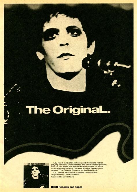 Lou Reed 72 Ad Poster Lou Reed Lou Reed Albums Band Posters