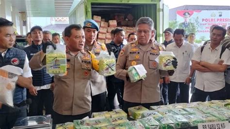 Polda Jateng Ungkap Kg Sabu Dan Ekstasi Jaringan Nasional