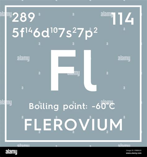 Flerovium Metales post transición Elemento químico de la Tabla