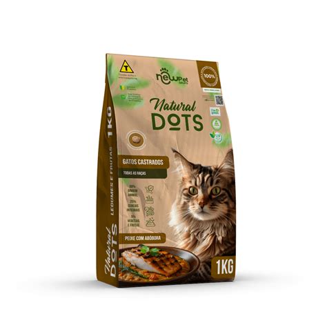 Ração Natural Dots Gatos Castrados 1kg Super Muffato Delivery