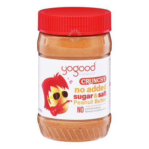 Yogood Peanut Butter Spread Crunchy No Added Sugar NTUC FairPrice