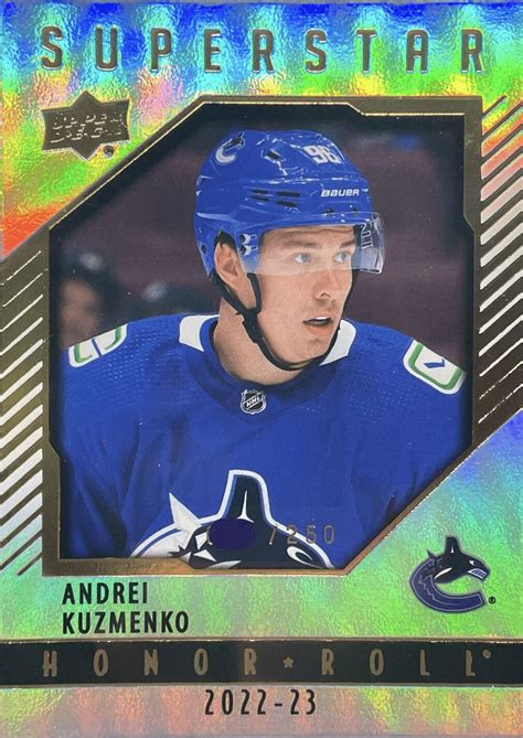 NHL Future Watch: Andrei Kuzmenko Hockey Cards, Vancouver Canucks