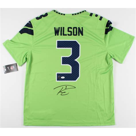 Russell Wilson Signed Seahawks Jersey (JSA COA & Wilson COA) | Pristine ...