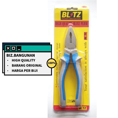 Tang Kombinasi Blitz Chrome Combination Plier Lazada Indonesia