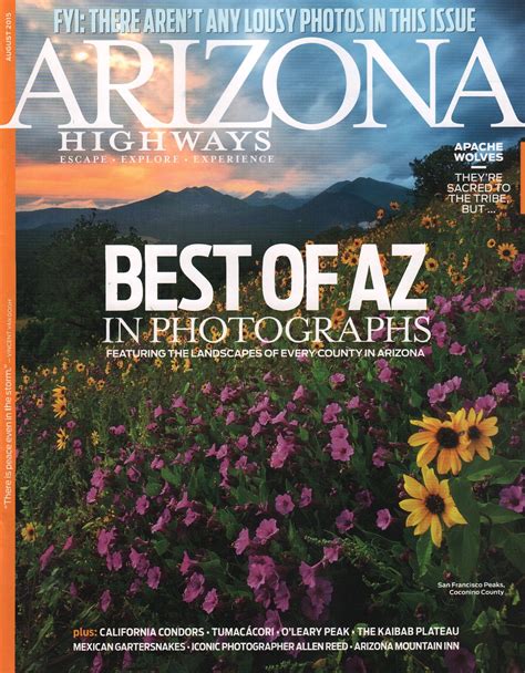 Arizona Highways Magazine Covers DATE COVER Arizona Cover Highway