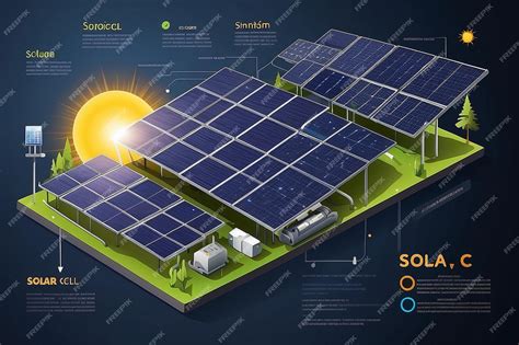 Solar Cell System Diagram Vector Illustrations Premium Ai Generated Image