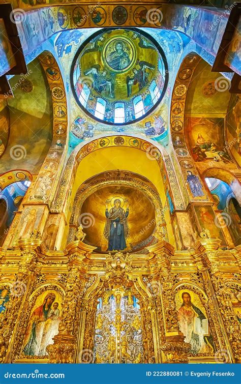 Iconostasis Apse And Vault Of St Sophia Cathedral From Its Choir On