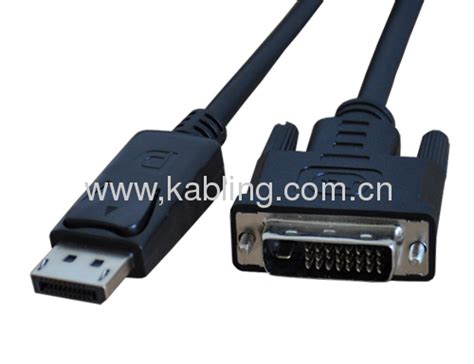 สถาปัตยกรรม Displayport เคเบิ้ล Dp เพศชายกับเพศชาย Dvi คุณภาพสูง