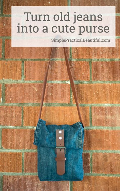 Make A Jean Purse From An Old Pair Of Jeans Pants Simple Practical