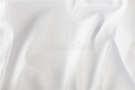 White Wrinkled Fabric White Fabric With Large Folds Top View For