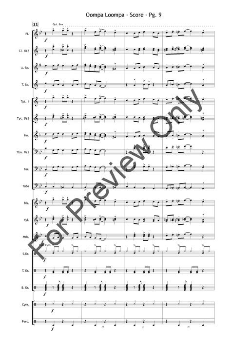 Oompa Loompa Arr Allen Gray Shane Porter And Carl Jw Pepper Sheet Music